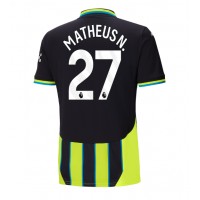 Camiseta Manchester City Matheus Nunes #27 Visitante Equipación 2024-25 manga corta